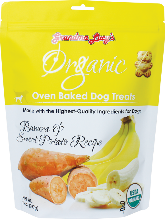 Organic Dog Treats, Dog Treats, Baked Dog Treats, Organic Bananas for Dogs, Organic Sweet Potatoes for Dogs