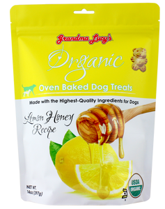 Organic Dog Treats, Dog Treats, Baked Dog Treats, Organic Lemon Honey for Dogs