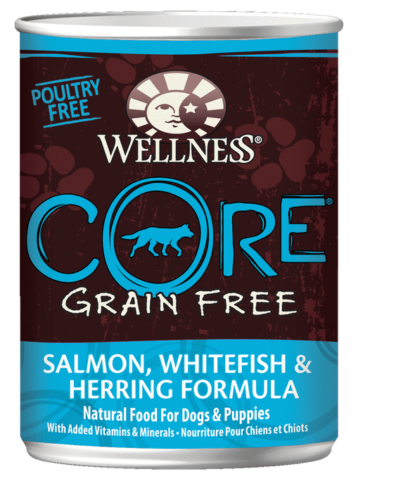 Wellness CORE Canned Dog Recipes - Salmon, Whitefish & Herring