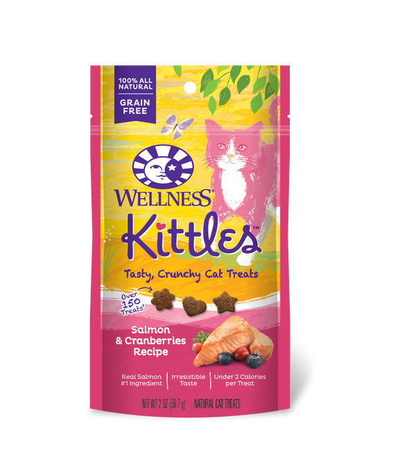 Wellness Kittles Cat Snacks - Salmon & Cranberries