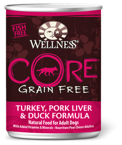 Wellness CORE Canned Dog Recipes - Turkey, Pork Liver and Duck