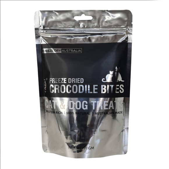 100% Single Ingredient Crocodile Treats for Dogs from Freeze Dry Australia