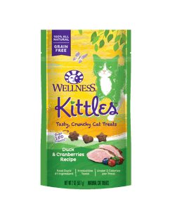 Wellness Kittles Cat Snacks - Duck & Cranberries