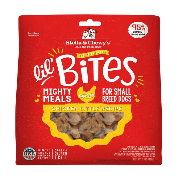 Stella & Chewy's Chicken Little, Freeze Dried Chicken, Freeze Dried Raw, Food for Small Dogs