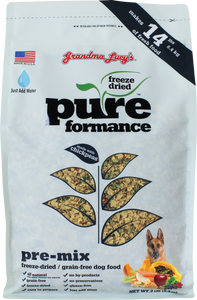 Grandma Lucy's Freeze Dried Pureformance Premix formula with chickpea protein for Dogs