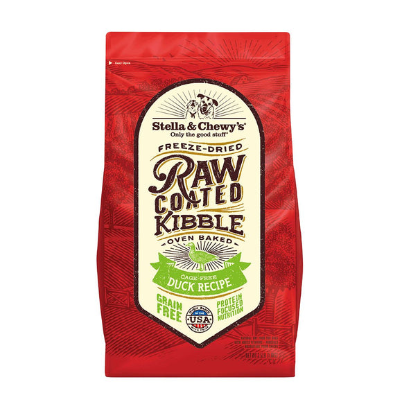 Stella & Chewy's Raw Coated Kibble - Duck, Duck for Dogs, Kibbles for Dogs