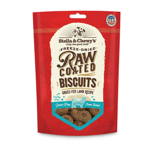 Stella & Chewy's Raw Coated Biscuits - Cage Free Lamb, Biscuits for Dogs, Lamb Biscuits for Dogs