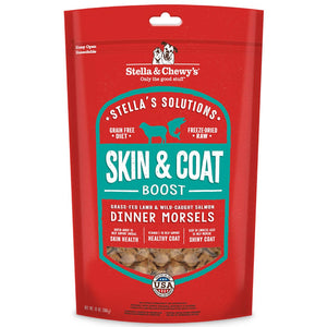 Stella & Chewy's Skin & Coat Boost, Grass Fed Lamb, Wild Caught Salmon, Lamb for Dogs, Salmon for Dogs, Freeze Dried Lamb, Freeze Dried Salmon