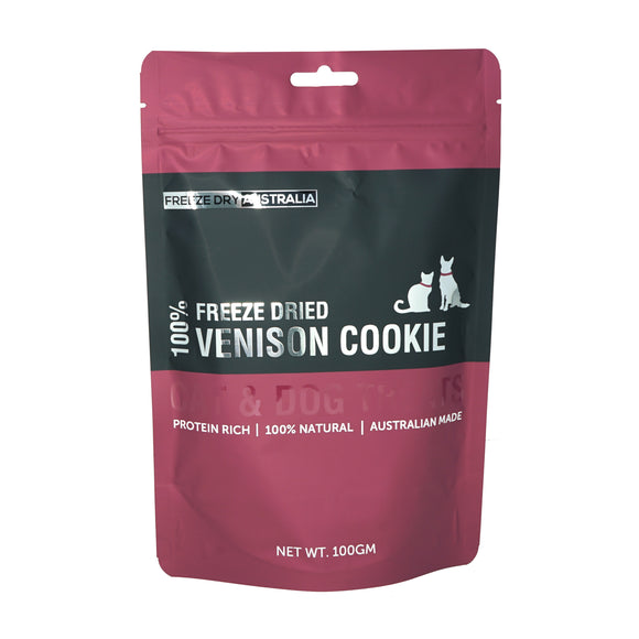 100% Single Ingredient Venison Treats for Dogs from Freeze Dry Australia