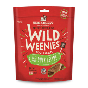 Stella & Chewy's Wild Weenies Duck, Freeze Dried Dog Treats, Freeze Dried Duck Treats for Dogs