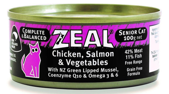 Zeal Canned Cat Food - Chicken, Salmon & Vegetables (Senior)