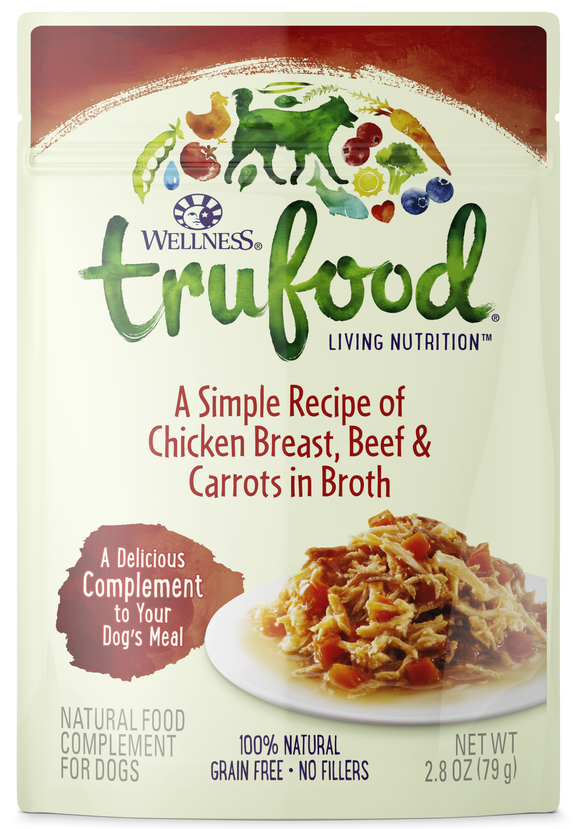 Wellness Trufood Meal Toppers - Chicken Breast, Beef & Carrots