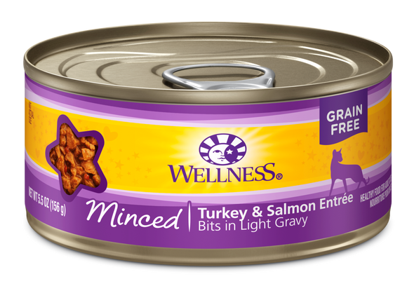 Wellness Minced Grain Free - Turkey and Salmon