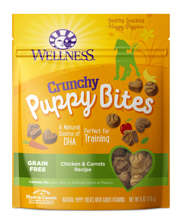 Wellness Wellbites Puppy Snacks - Crunchy Chicken & Carrots