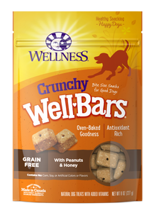 Wellness Wellbars Dog Snacks - Crunchy Peanuts & Honey