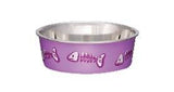 Cat Bowl, Pet Bowl, Stainless Steel, Rubber Base, Removable base